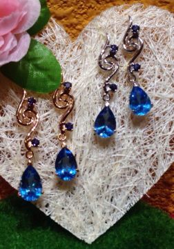 Silver Crystal Earrings Series 1 ∣ 純銀天然晶石耳環系列 1
